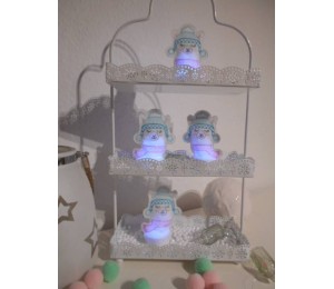 ITH Stickdatei - Teelichthülle Winter Lama